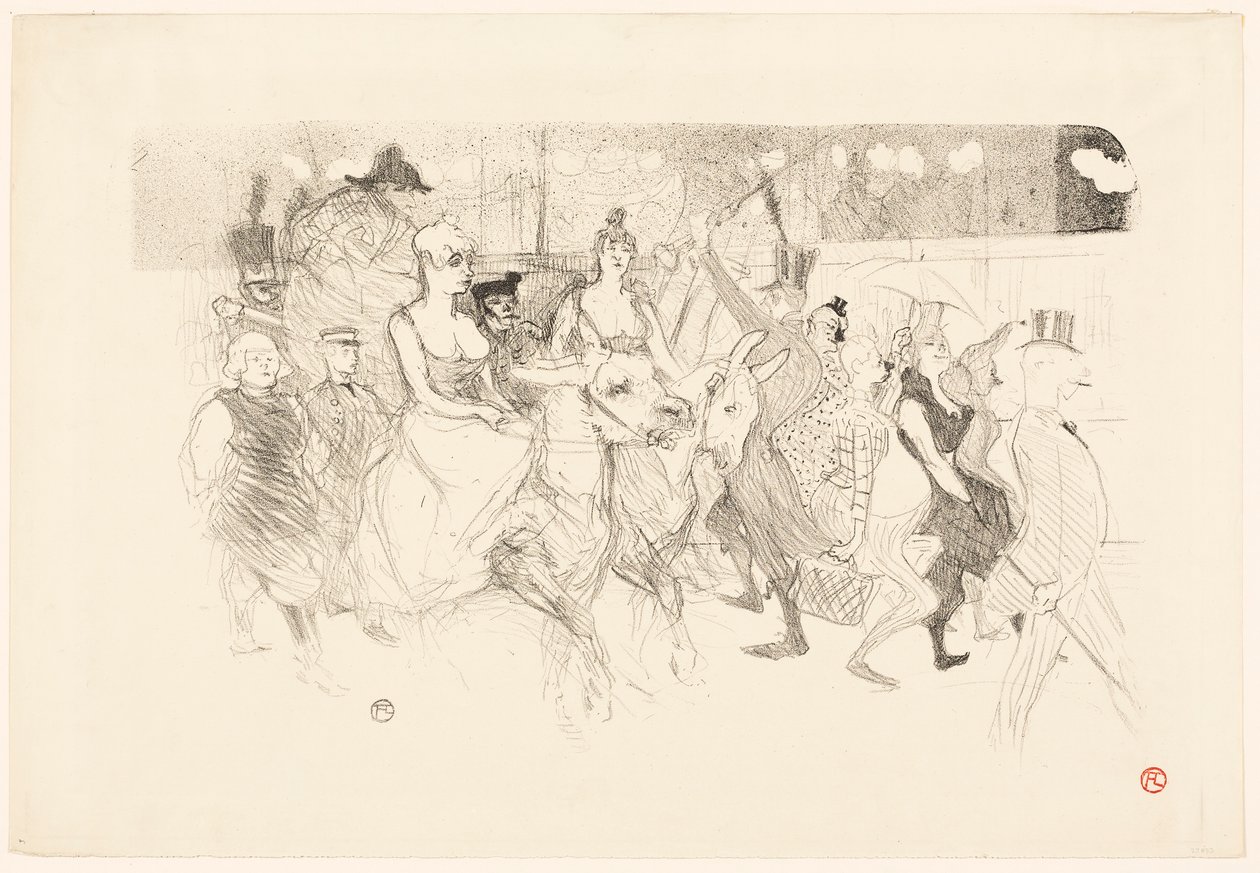 Gaala-ilta Moulin Rougessa tekijältä Henri de Toulouse-Lautrec