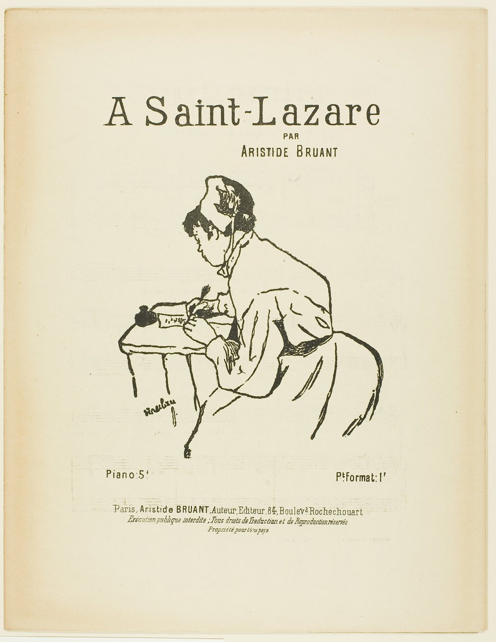 Saint Lazaressa tekijältä Henri de Toulouse-Lautrec