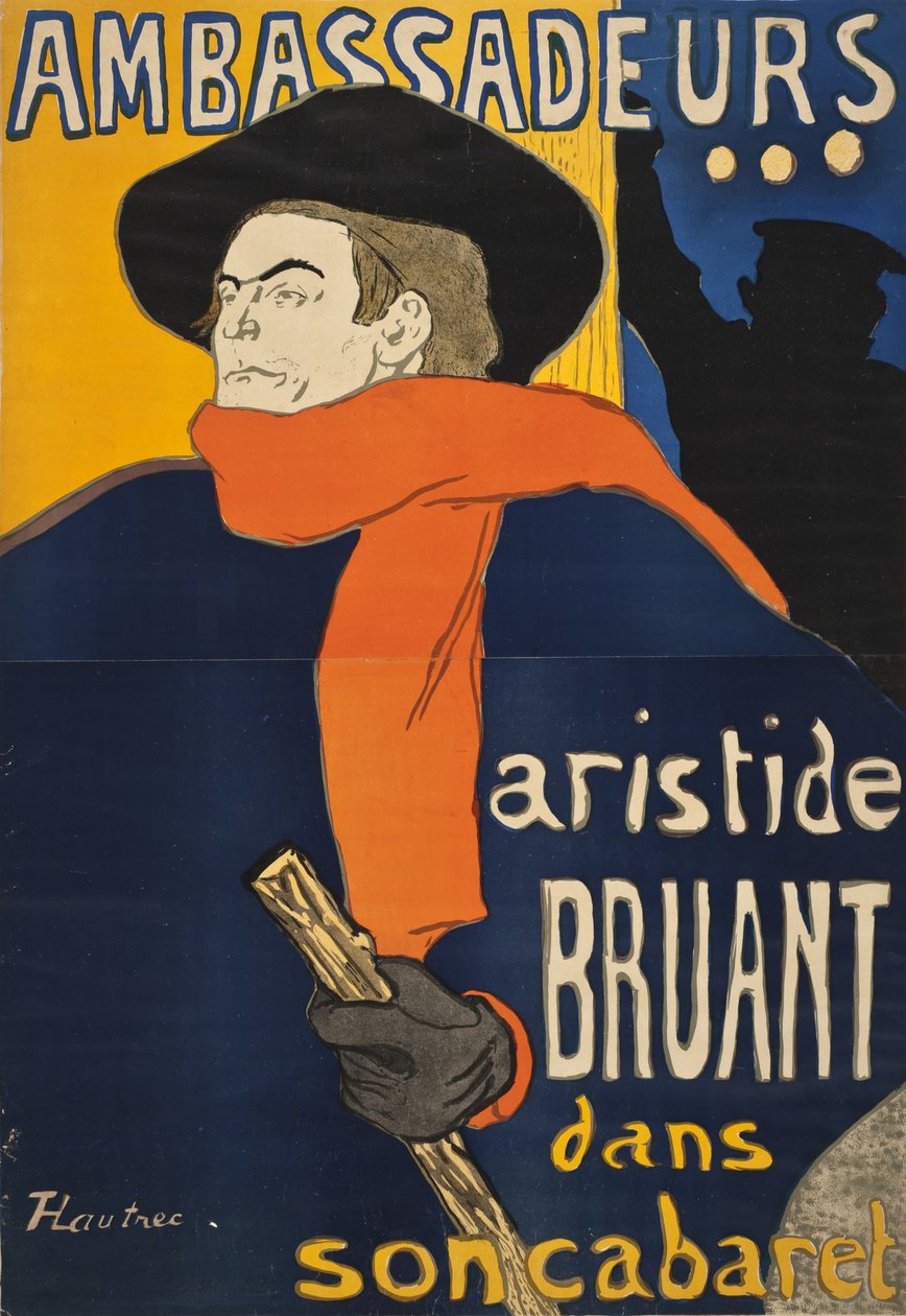 Ambassadeurs: Aristide Bruant tekijältä Henri de Toulouse-Lautrec