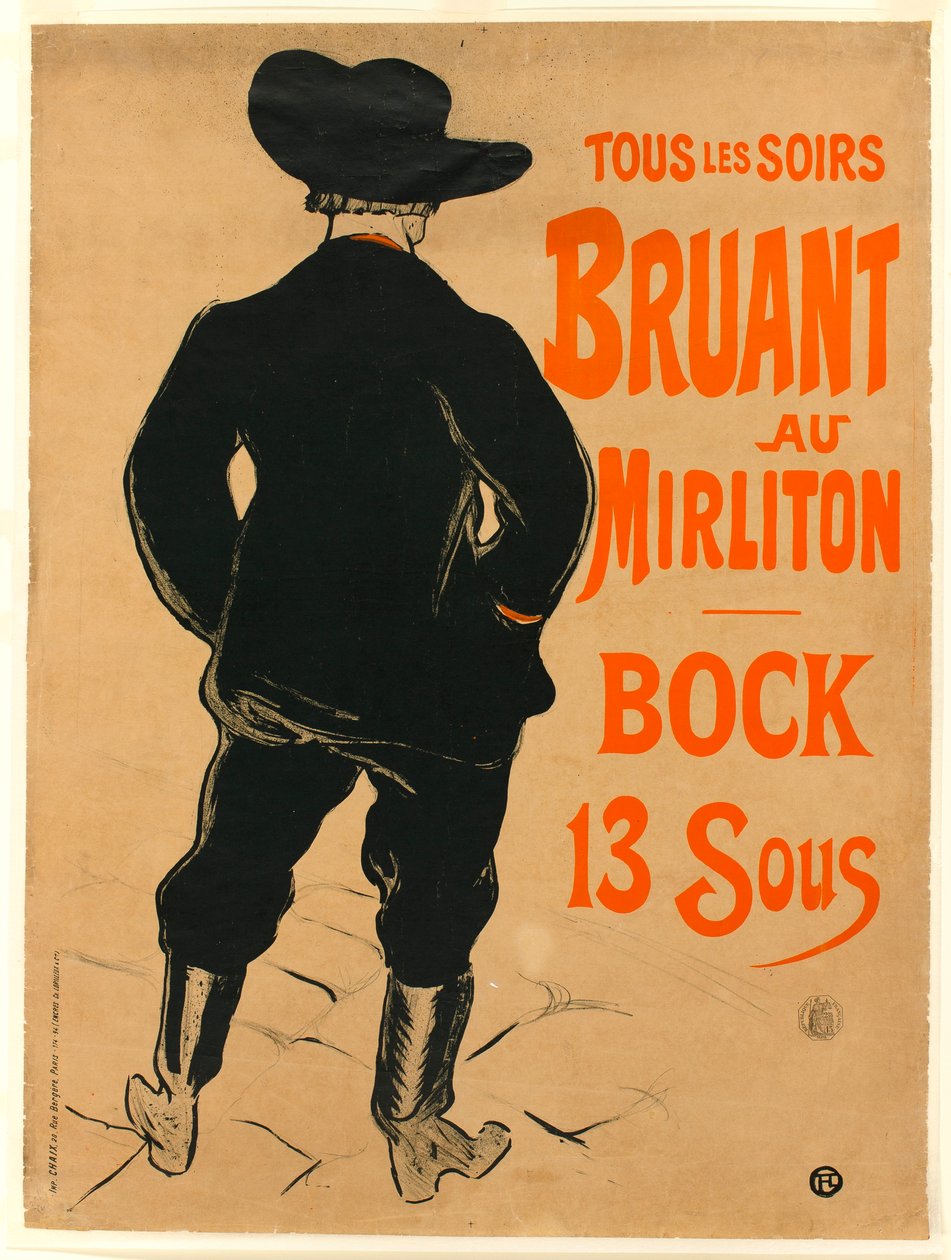 Aristide Bruant tekijältä Henri de Toulouse-Lautrec