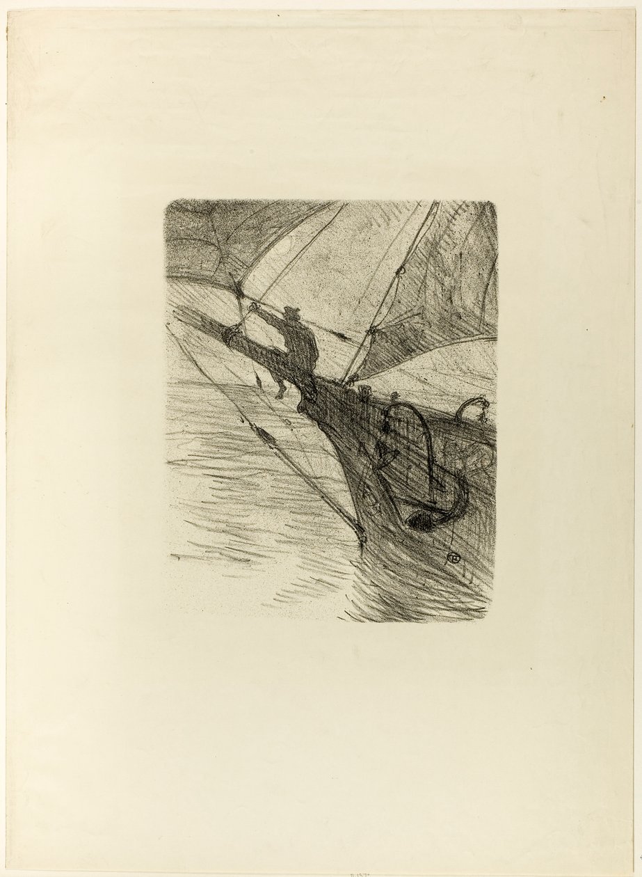 At Sea by Night, Désiré Dihaun Melodiesista tekijältä Henri de Toulouse-Lautrec