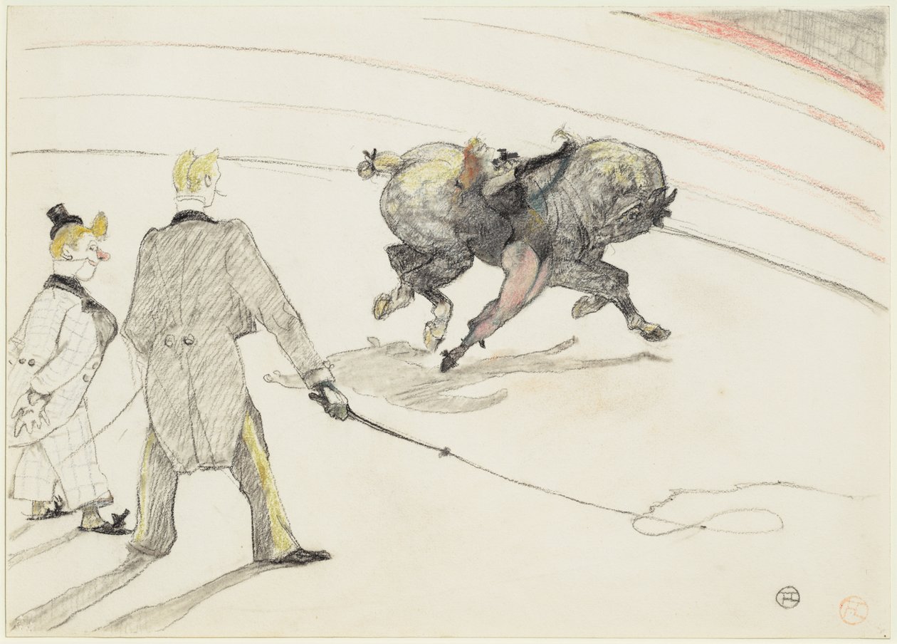 Sirkuksessa: akrobaatit tekijältä Henri de Toulouse-Lautrec