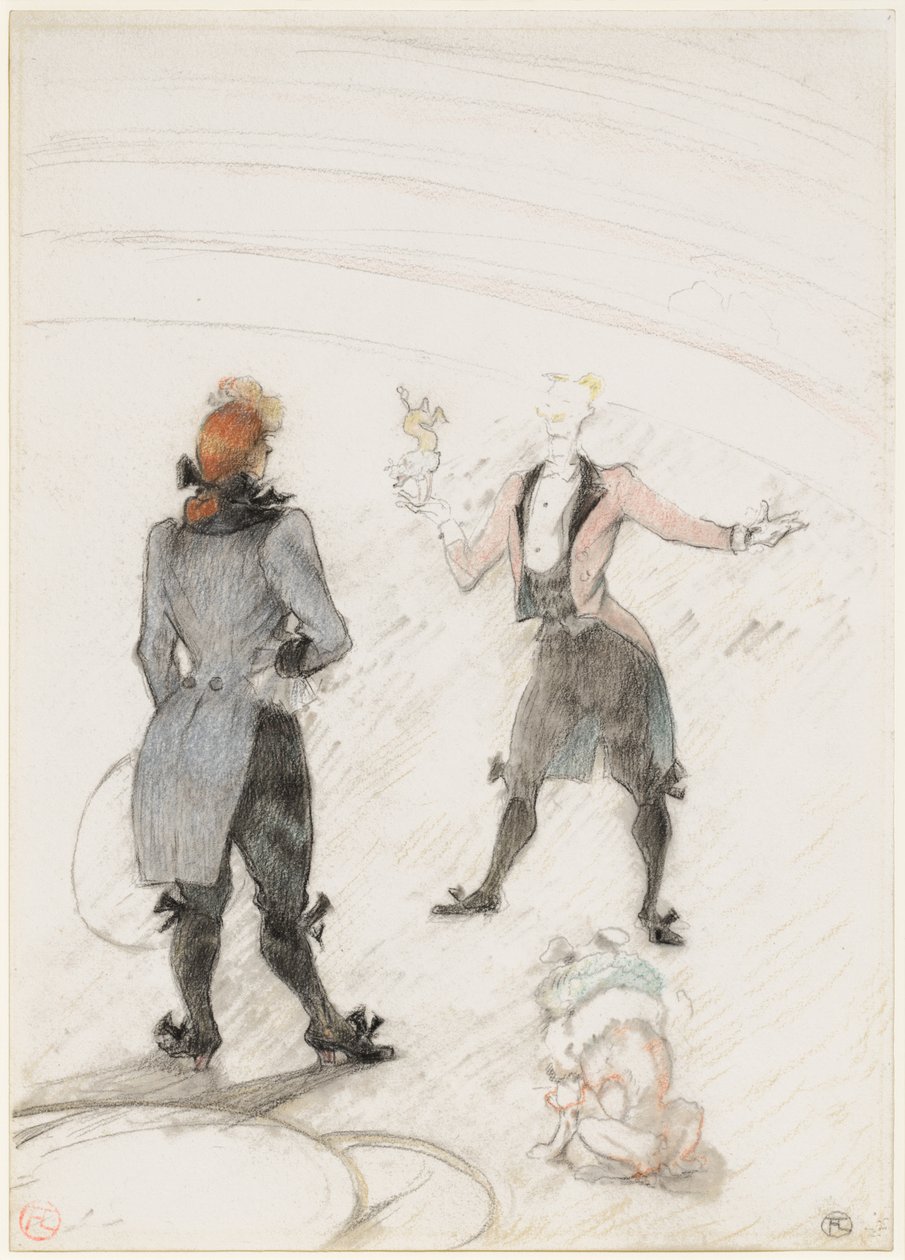 Sirkuksessa: koirankouluttaja tekijältä Henri de Toulouse-Lautrec