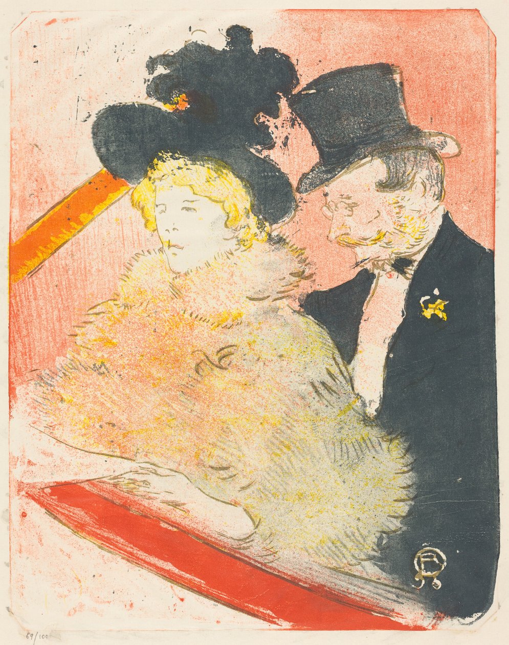 Konsertissa (Au concert) tekijältä Henri de Toulouse-Lautrec