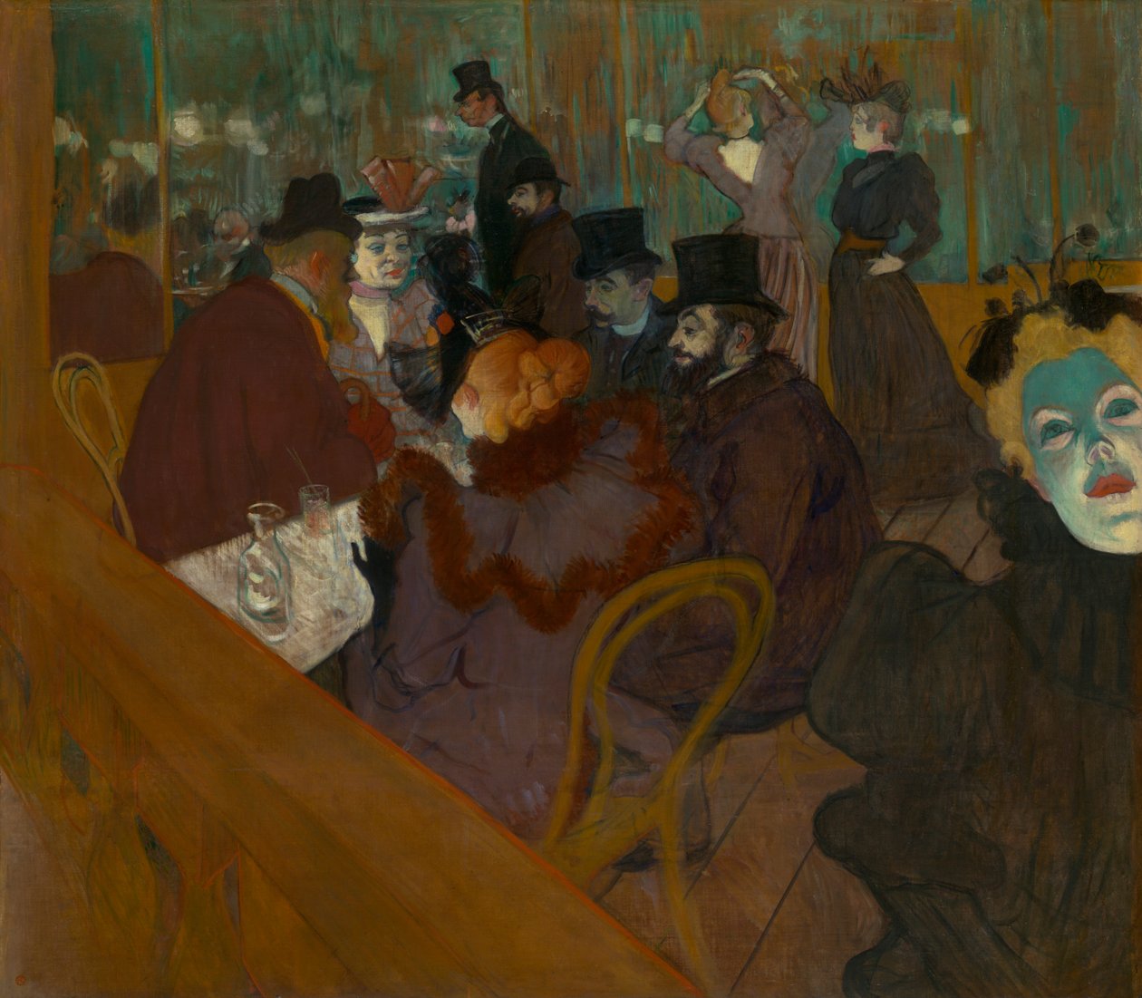 Moulin Rouge -teatterissa tekijältä Henri de Toulouse-Lautrec