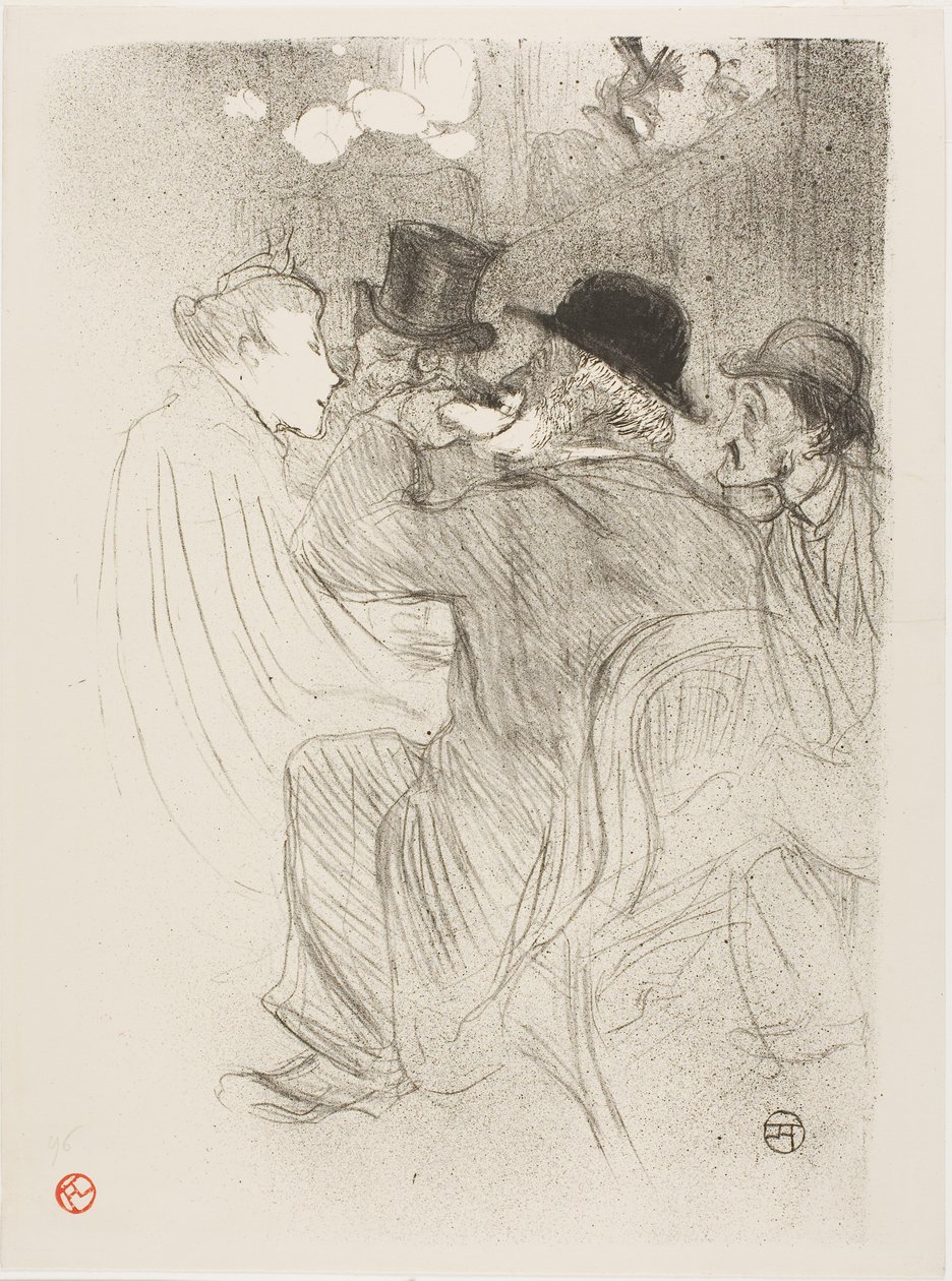 Moulin Rougessa: töykeä! Todellinen töykeä! tekijältä Henri de Toulouse-Lautrec