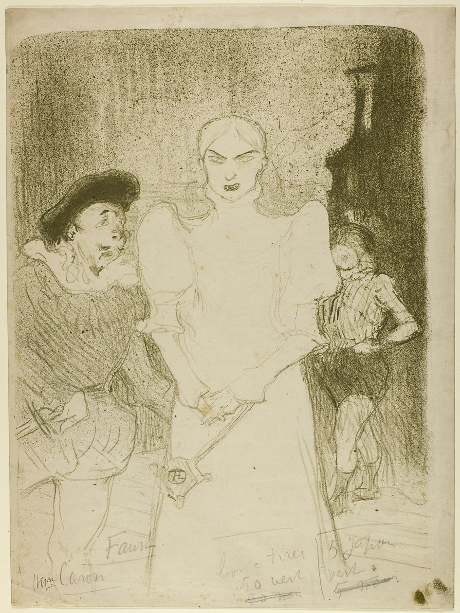 Oopperassa: Madame Caron Faustissa tekijältä Henri de Toulouse-Lautrec