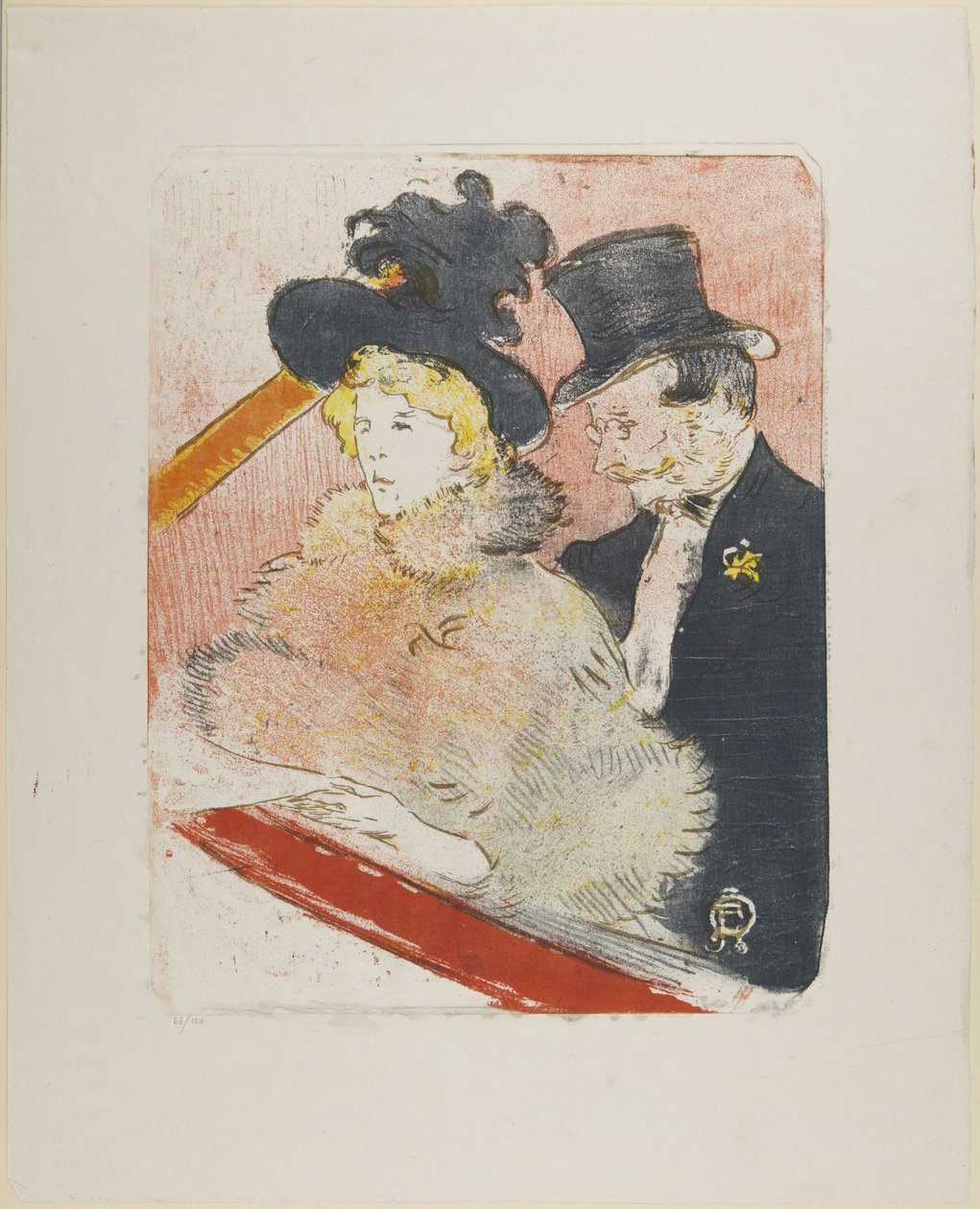 Konsertissa 1896 tekijältä Henri de Toulouse-Lautrec