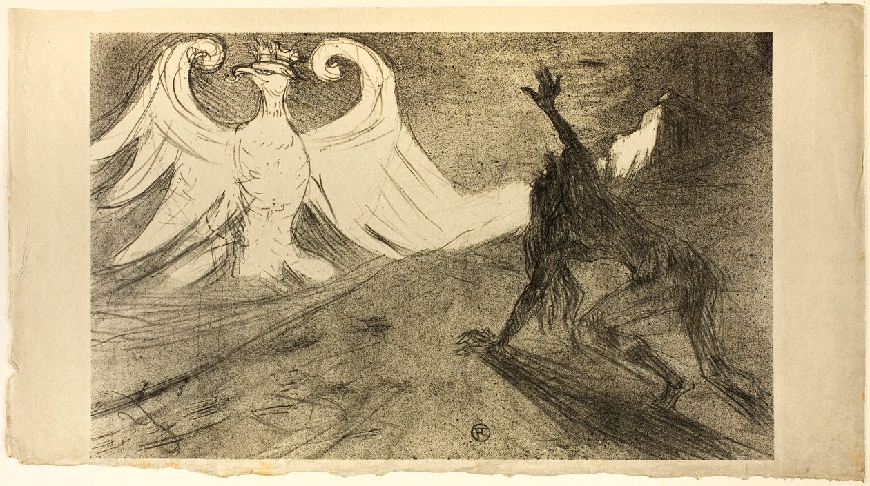 Siinain juurella, hylätty kansi tekijältä Henri de Toulouse-Lautrec