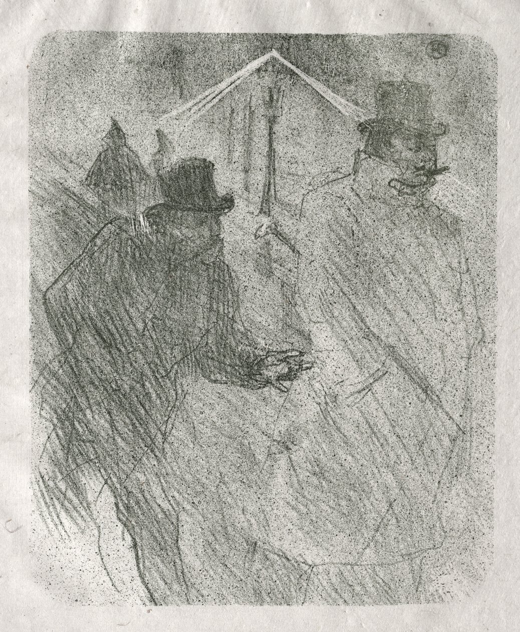 Neiti Lenderin rintakuva tekijältä Henri de Toulouse-Lautrec