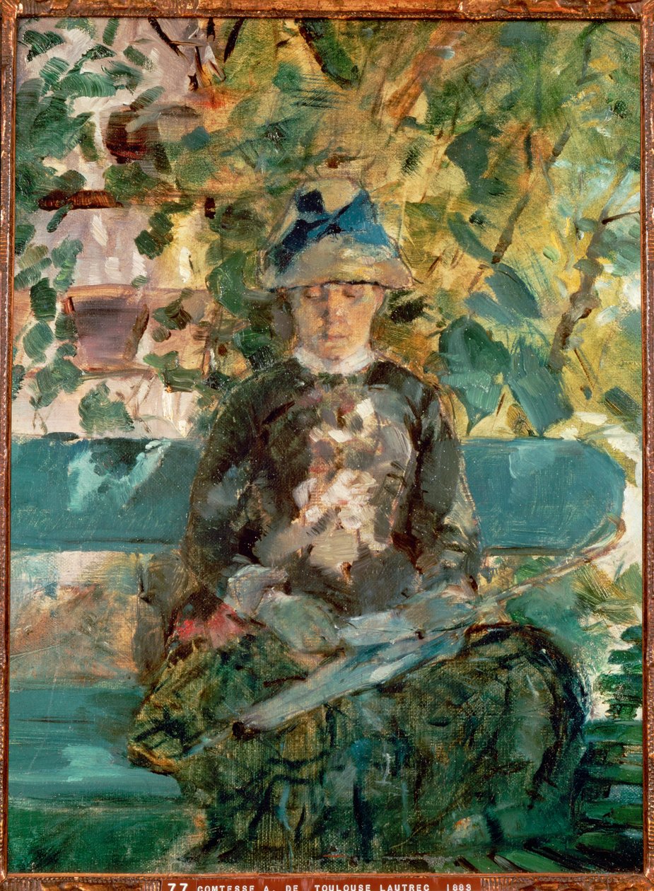 Kreivitär Adele-Zoe de Toulouse-Lautrec, taiteilijan äiti. tekijältä Henri de Toulouse-Lautrec