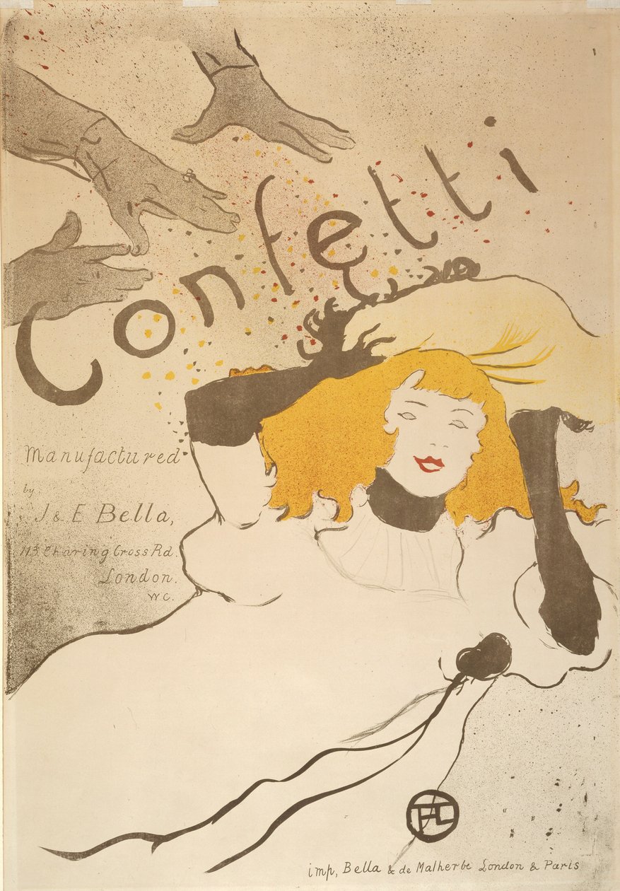 Konfetti tekijältä Henri de Toulouse-Lautrec