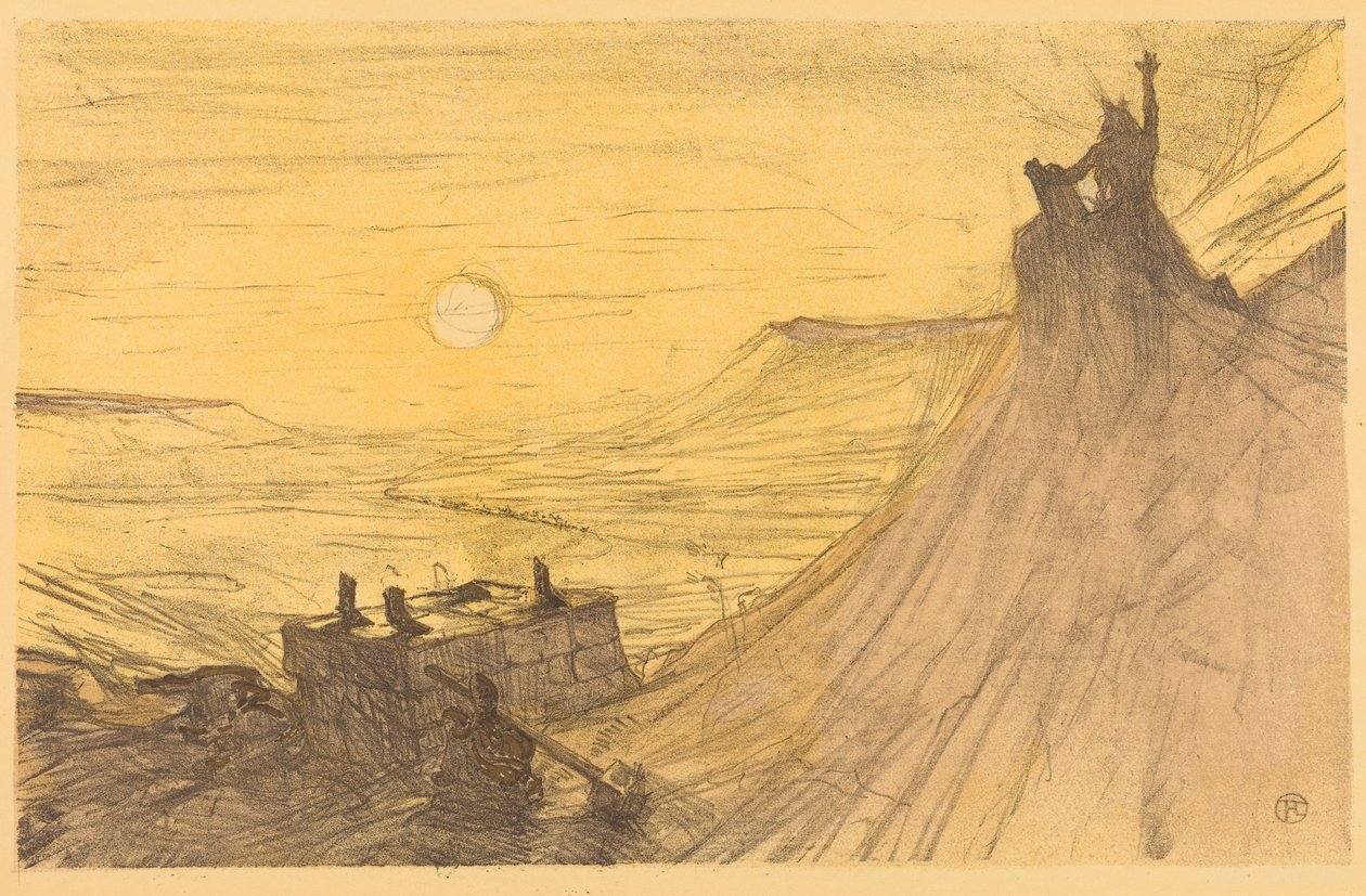 Kansi teokseen "Au pied du Sinaï" tekijältä Henri de Toulouse-Lautrec