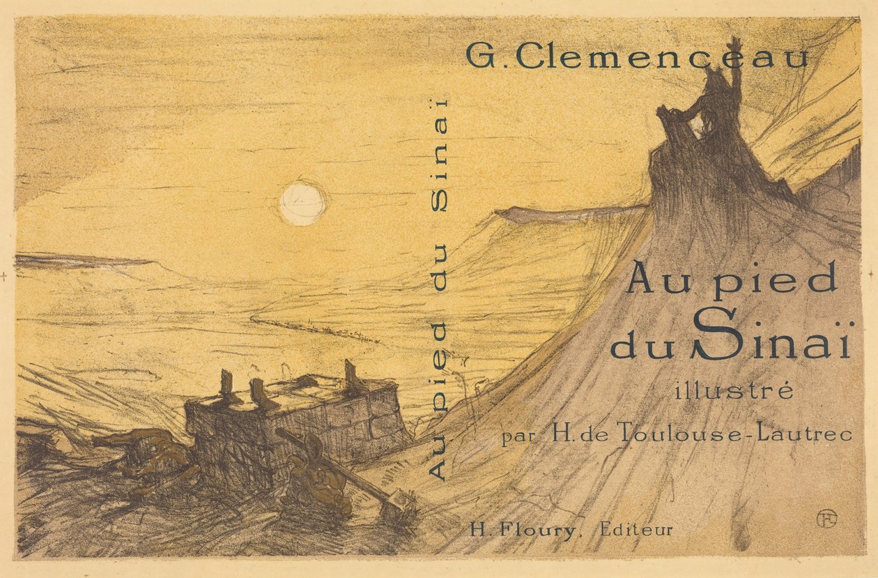 Umschlag für "Au pied du Sinaï" tekijältä Henri de Toulouse-Lautrec
