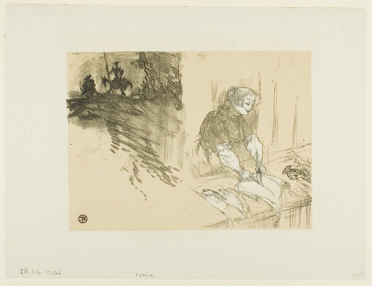 Kansi Les Courtes Joysille tekijältä Henri de Toulouse-Lautrec
