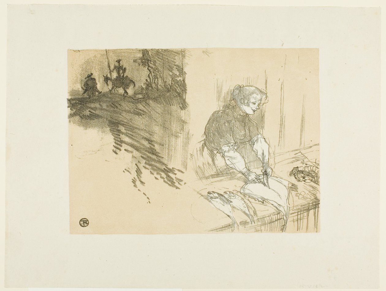 Kansi Les Courtes Joysille tekijältä Henri de Toulouse-Lautrec