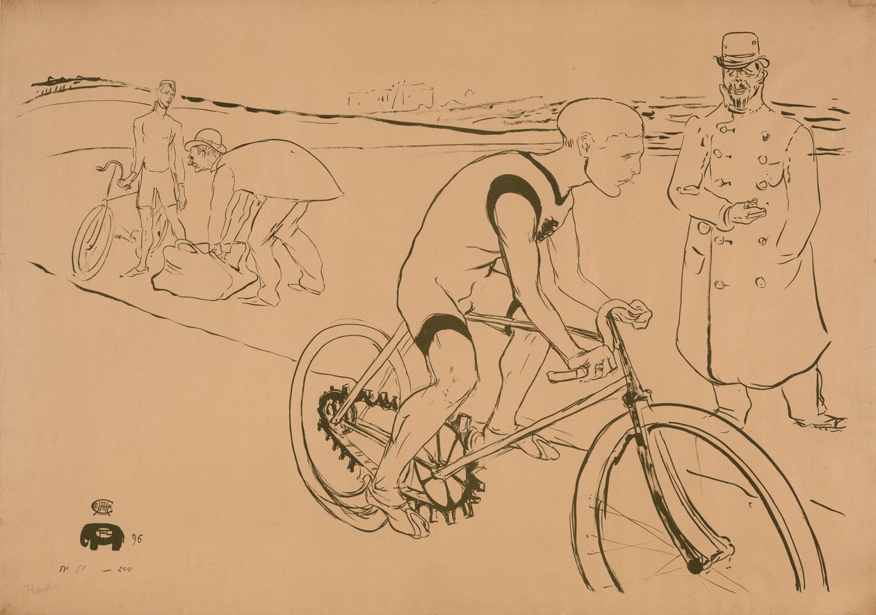 Pyöräile Michael tekijältä Henri de Toulouse-Lautrec