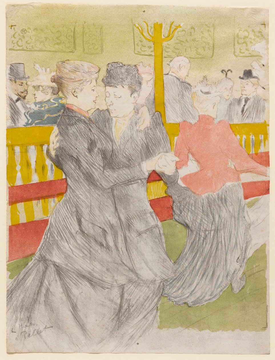 Tanssit Moulin Rougessa tekijältä Henri de Toulouse-Lautrec