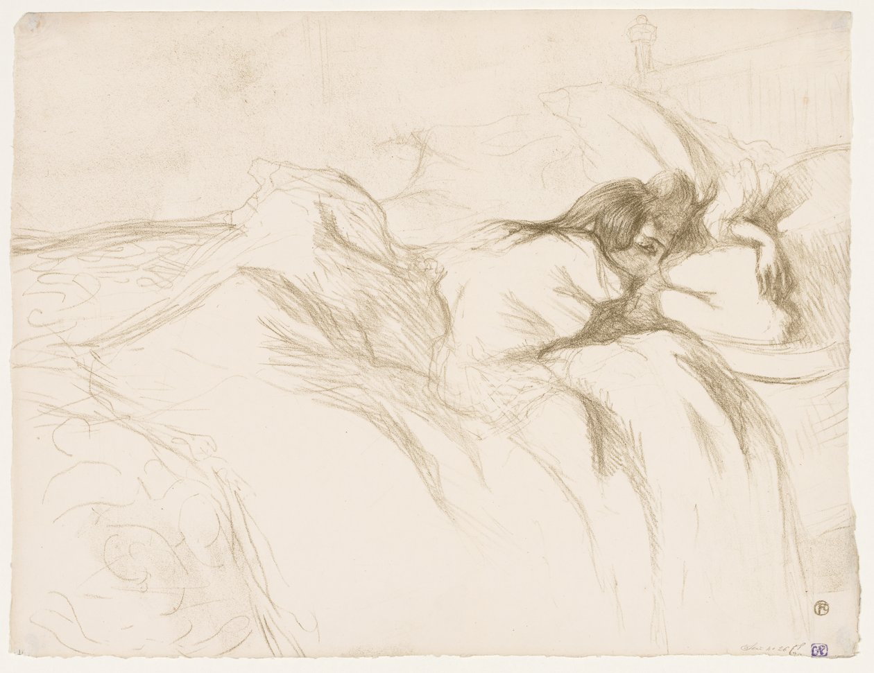Elles: Nainen nukkuu tekijältä Henri de Toulouse-Lautrec