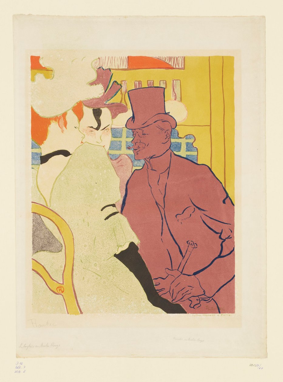 Englantilaiset Moulin Rouge -teatterissa tekijältä Henri de Toulouse Lautrec