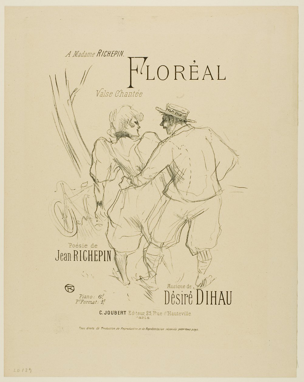 Floréal, Désiré Dihaun Melodiesista tekijältä Henri de Toulouse-Lautrec