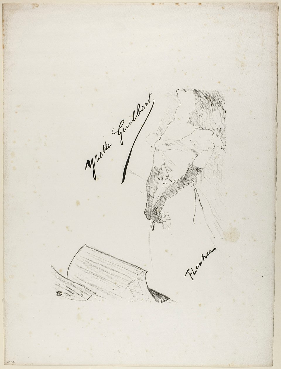 Etukappale Yvette Guilbertille tekijältä Henri de Toulouse-Lautrec