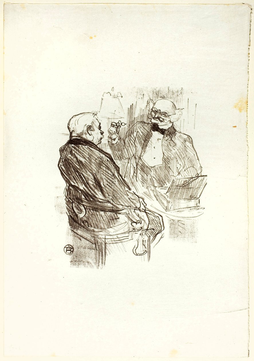 Georges Clemenceau ja optikko Mayer Au Pied du Sinaïsta tekijältä Henri de Toulouse-Lautrec