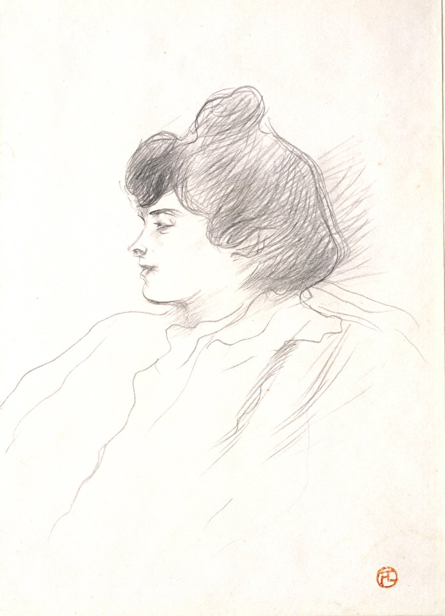 Naisen pää tekijältä Henri de Toulouse-Lautrec