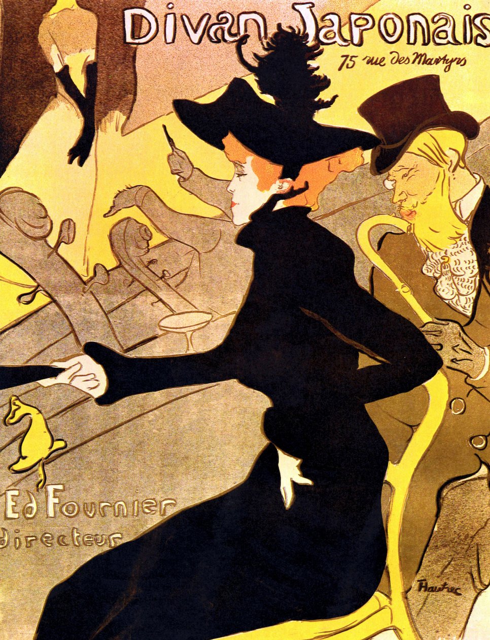 Henri de Toulouse-Lautrec 1864 - 1901, ranskalainen taidemaalari, japanilainen sohva 1892-3 tekijältä Henri de Toulouse Lautrec