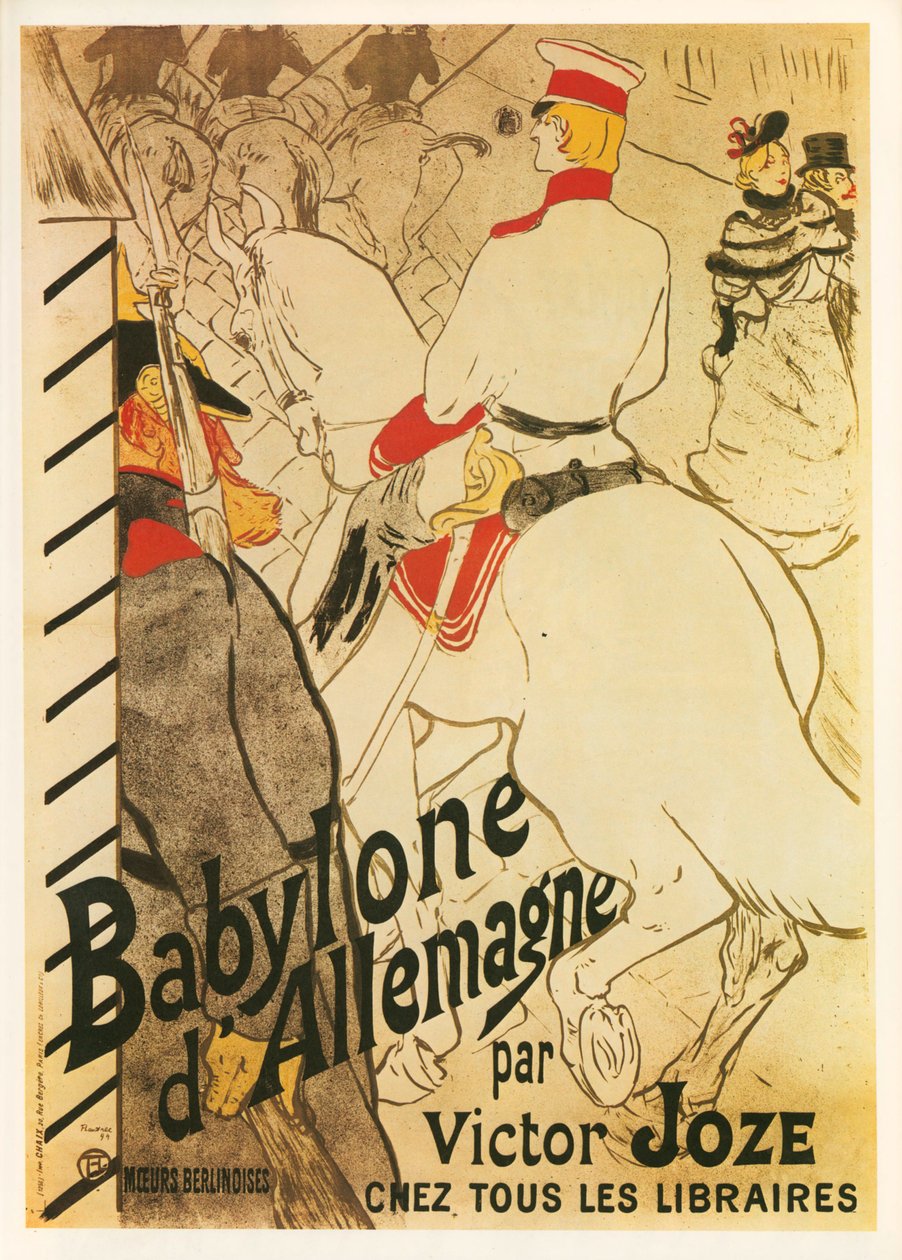 Henri de Toulouse-Lautrec: Babylon Saksassa ... (litografia) tekijältä Henri de Toulouse-Lautrec