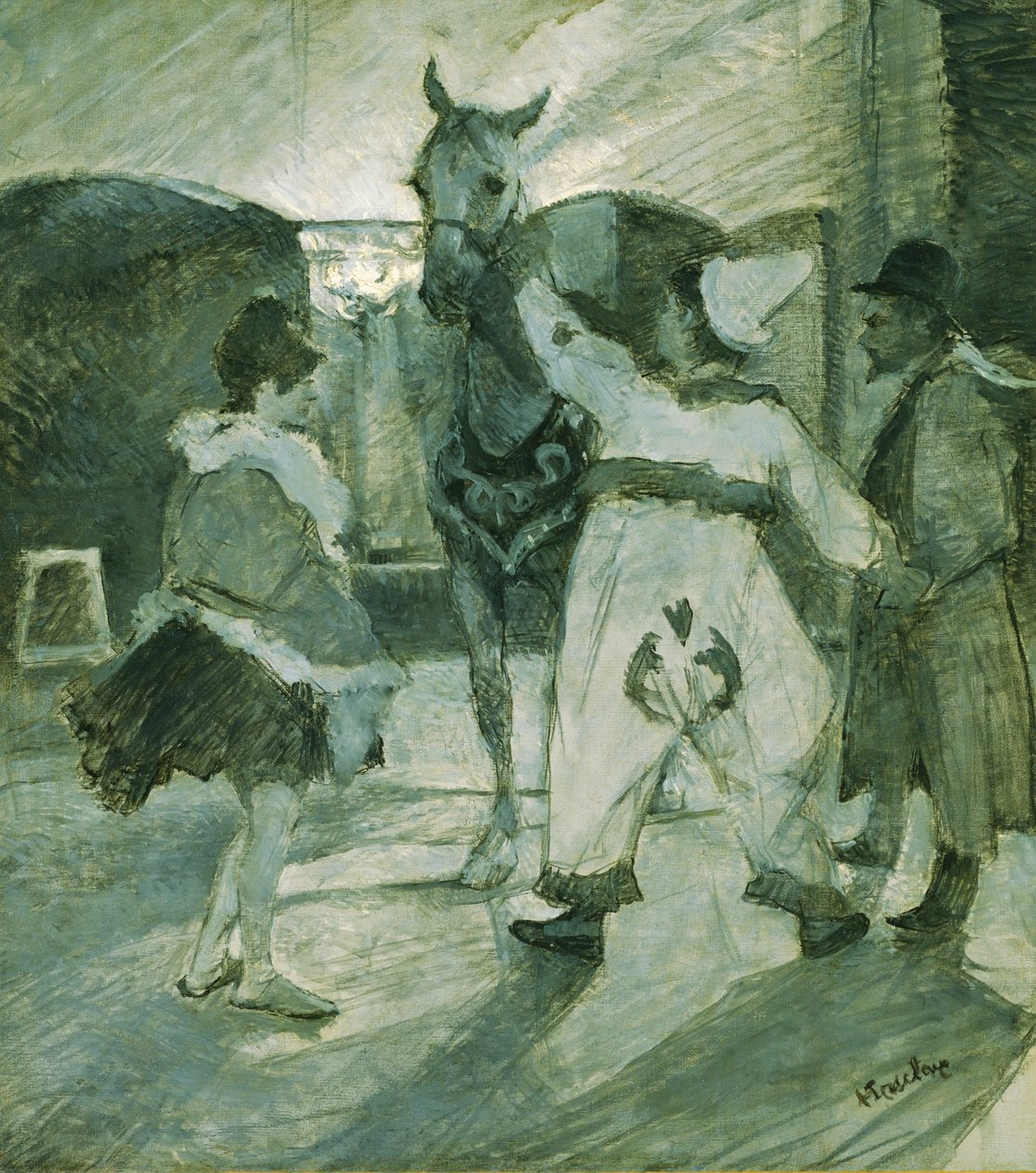 Sirkuksen kulisseissa tekijältä Henri de Toulouse-Lautrec