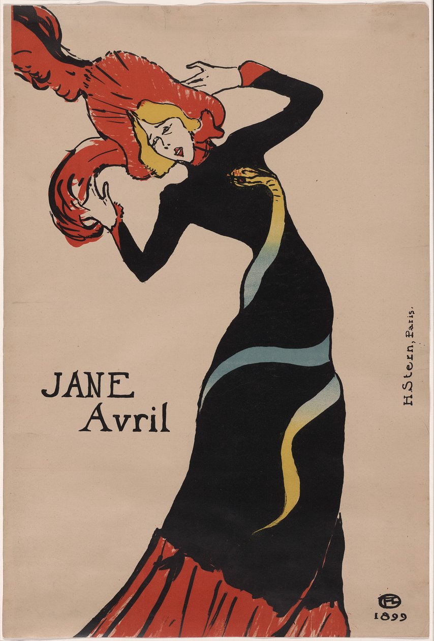 Jane Avril tekijältä Henri de Toulouse-Lautrec