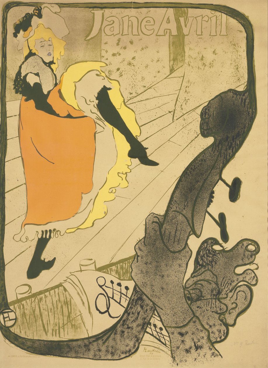 Jane Avril tekijältä Henri de Toulouse-Lautrec