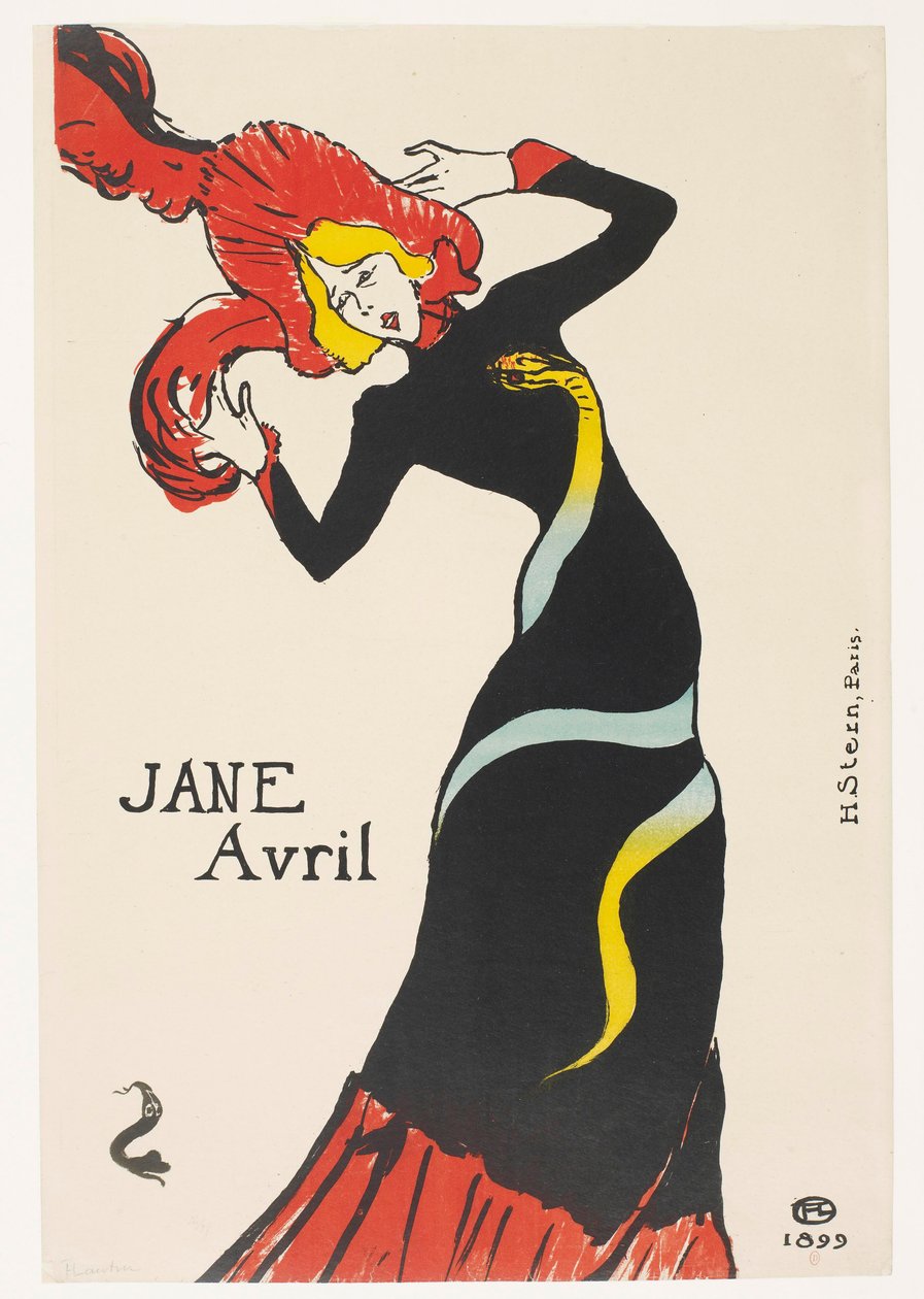 Jane Avril tekijältä Henri de Toulouse-Lautrec