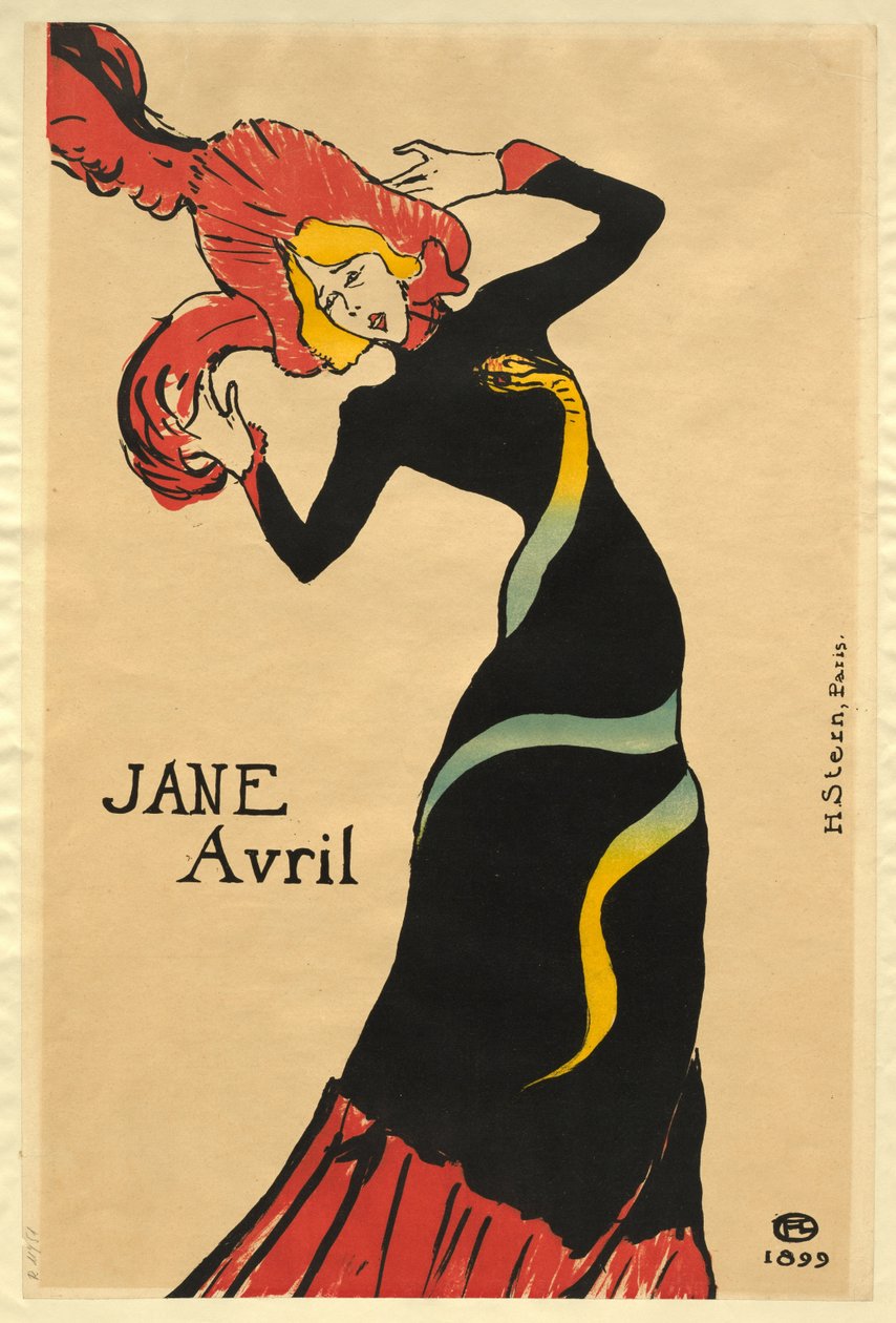 Jane Avril tekijältä Henri de Toulouse-Lautrec