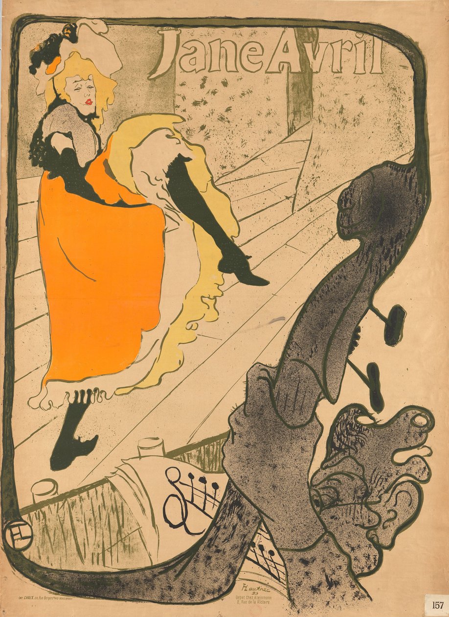 Jane Avril tekijältä Henri de Toulouse-Lautrec