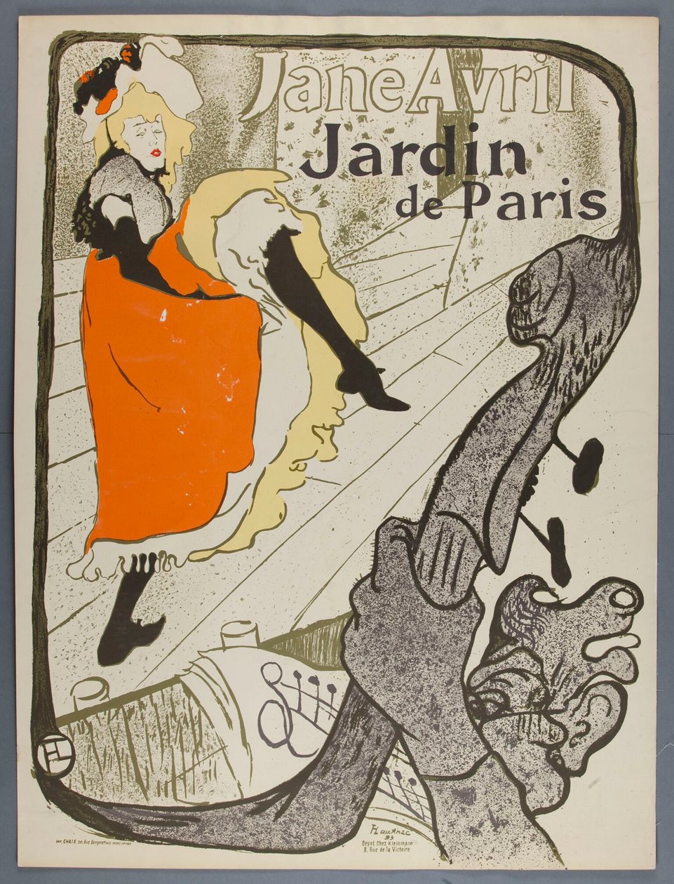 Jane Avril, Pariisin puutarha tekijältä Henri de Toulouse-Lautrec