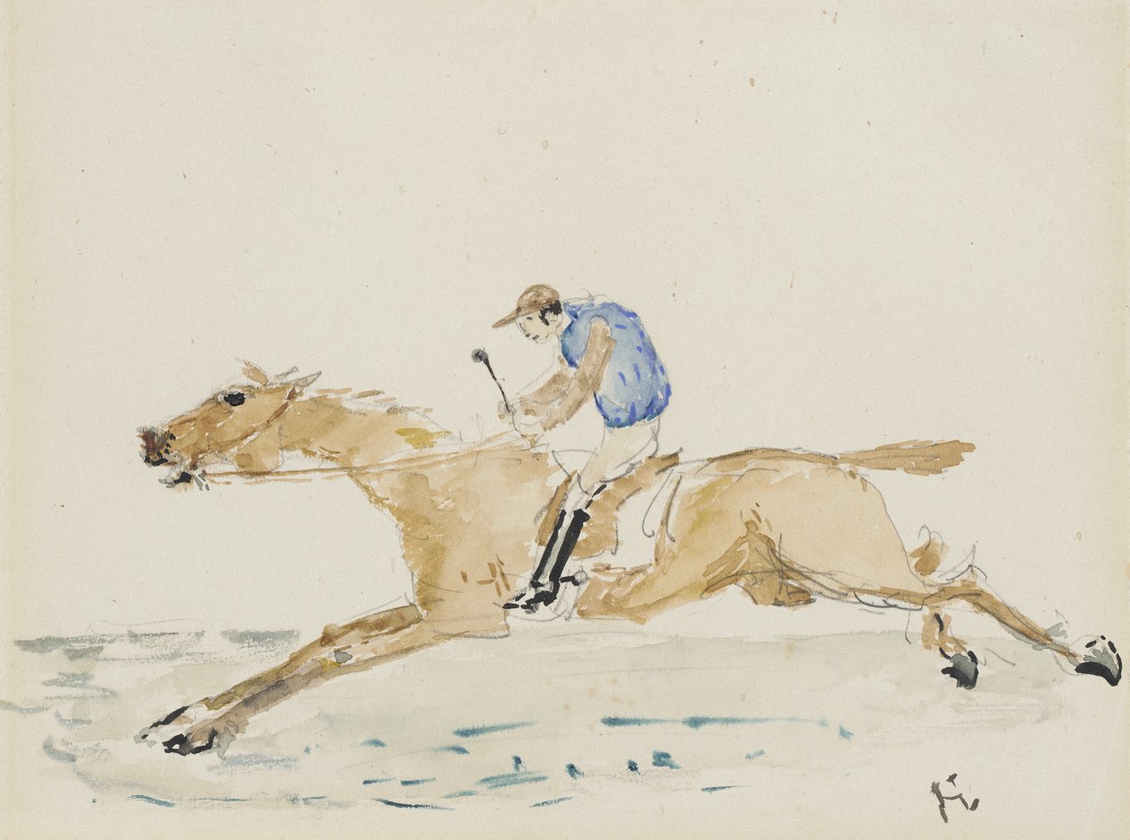 Jockey galoppissa tekijältä Henri de Toulouse-Lautrec