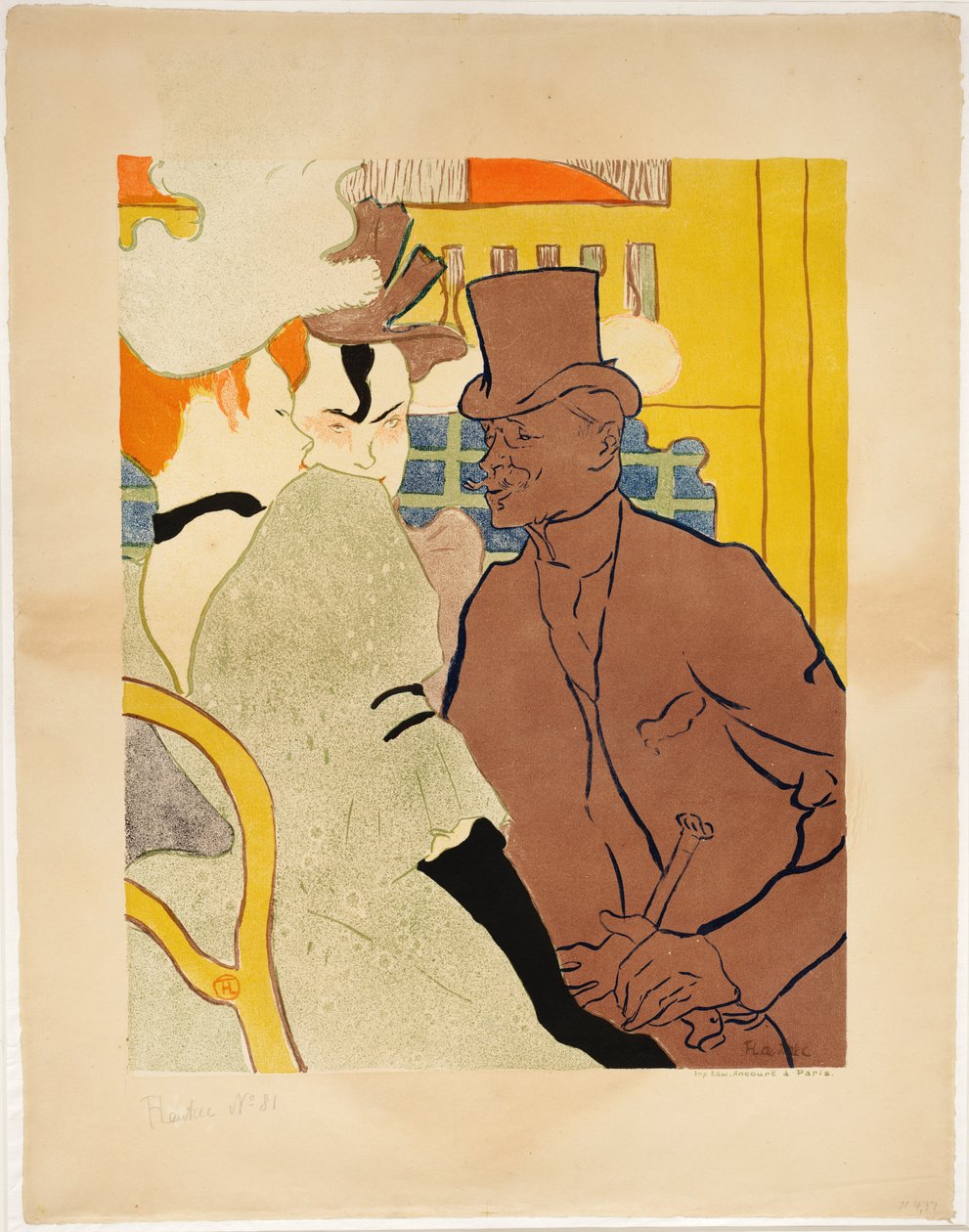 Englanti Moulin Rougessa tekijältä Henri de Toulouse-Lautrec