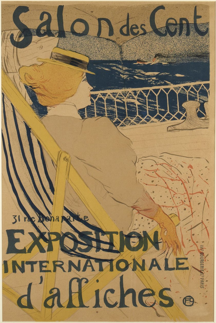 La Passagère du 54 – Promenade en Yacht (Matkustaja numerosta 54 – Risteilyllä) tekijältä Henri de Toulouse-Lautrec