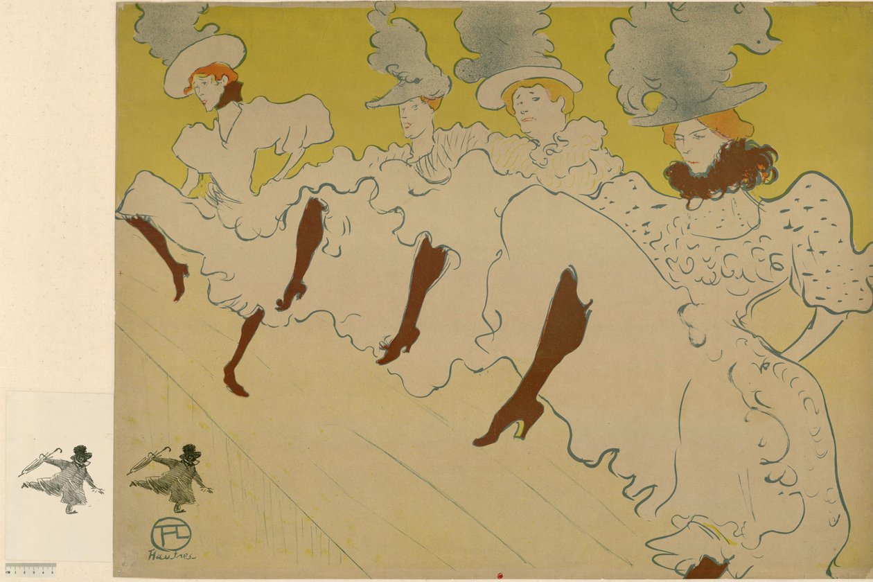 [Mademoiselle Églantinen seurue] tekijältä Henri de Toulouse-Lautrec