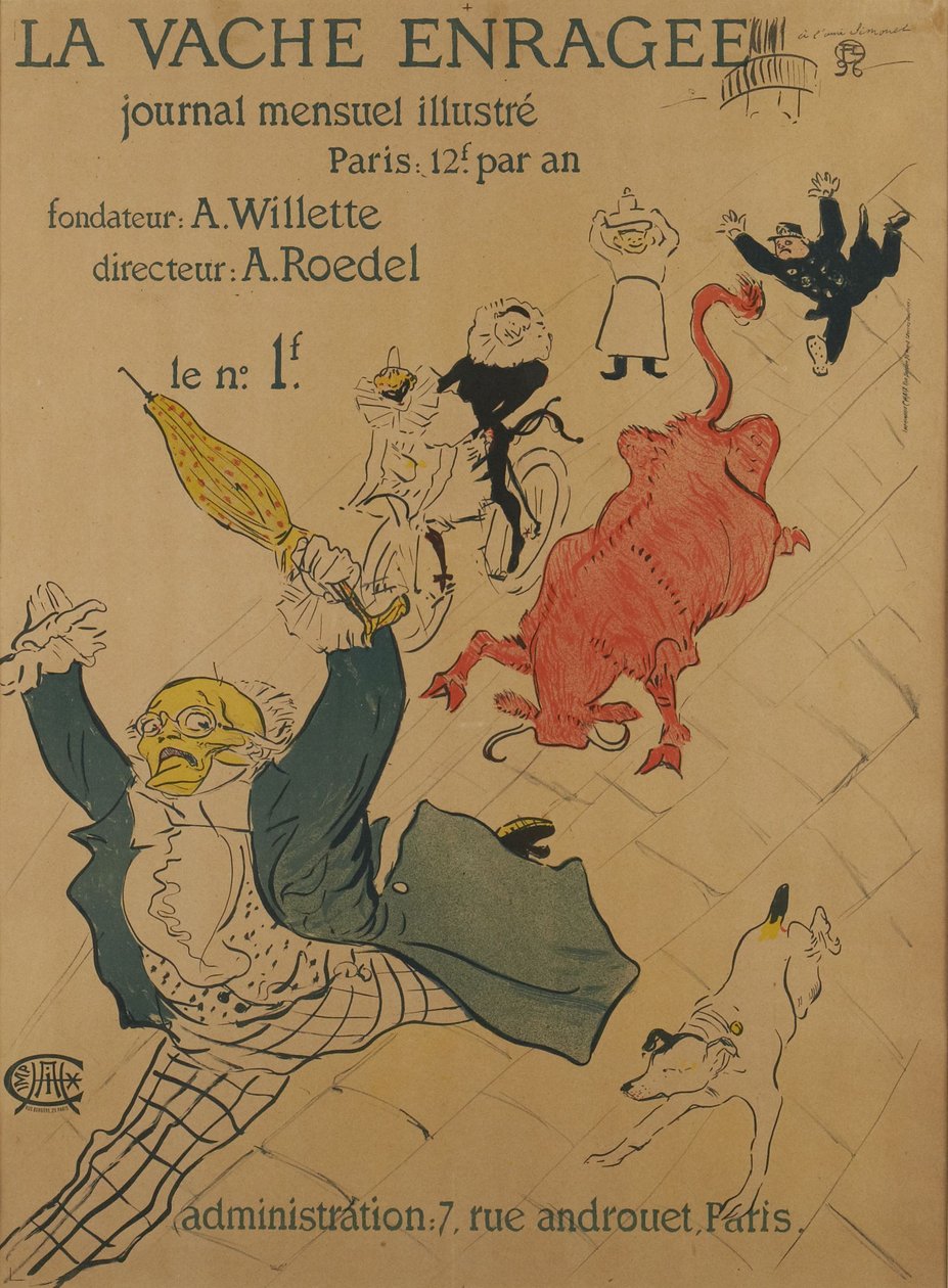 Die wütende Kuh tekijältä Henri de Toulouse-Lautrec