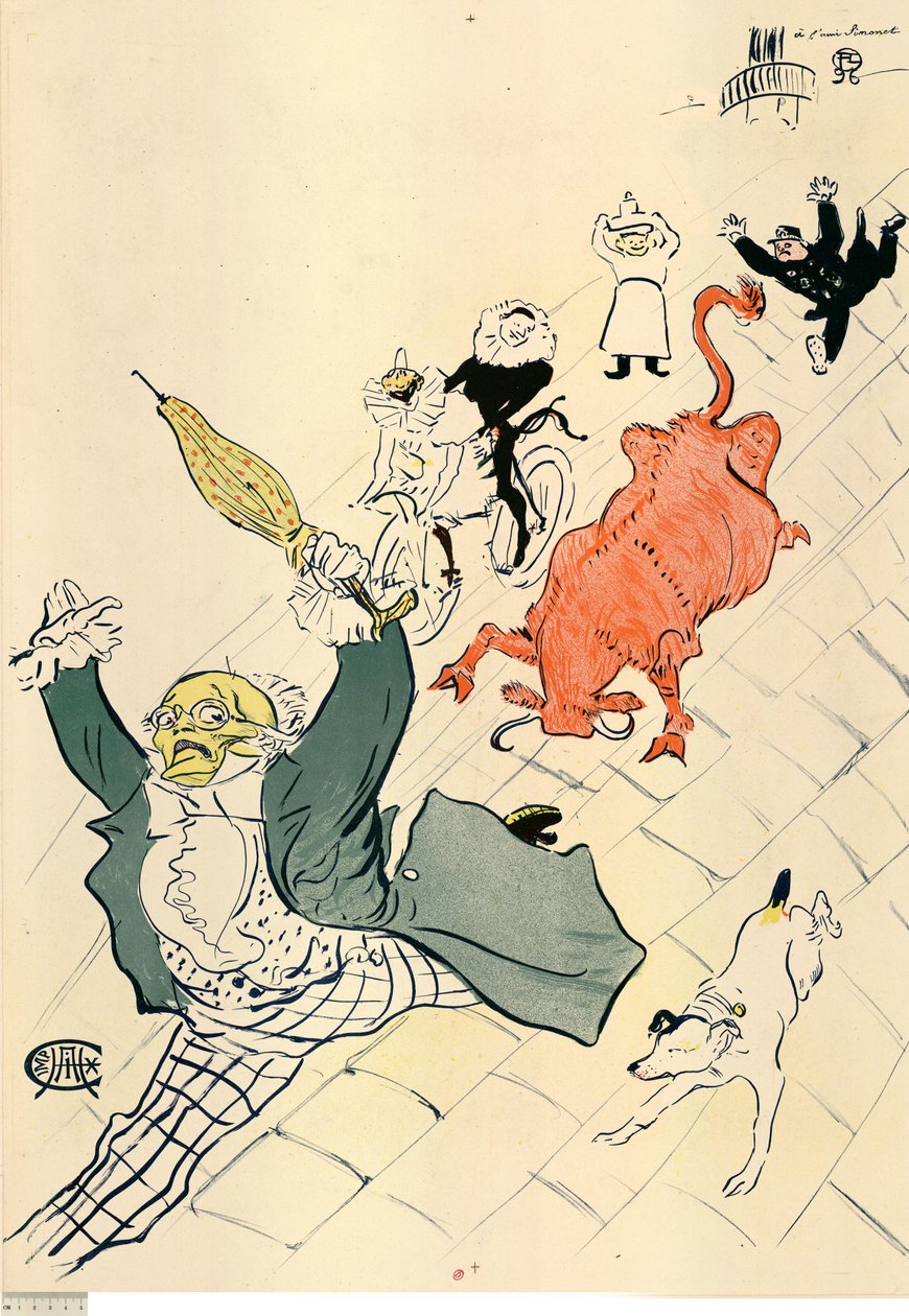 Die wütende Kuh tekijältä Henri de Toulouse-Lautrec