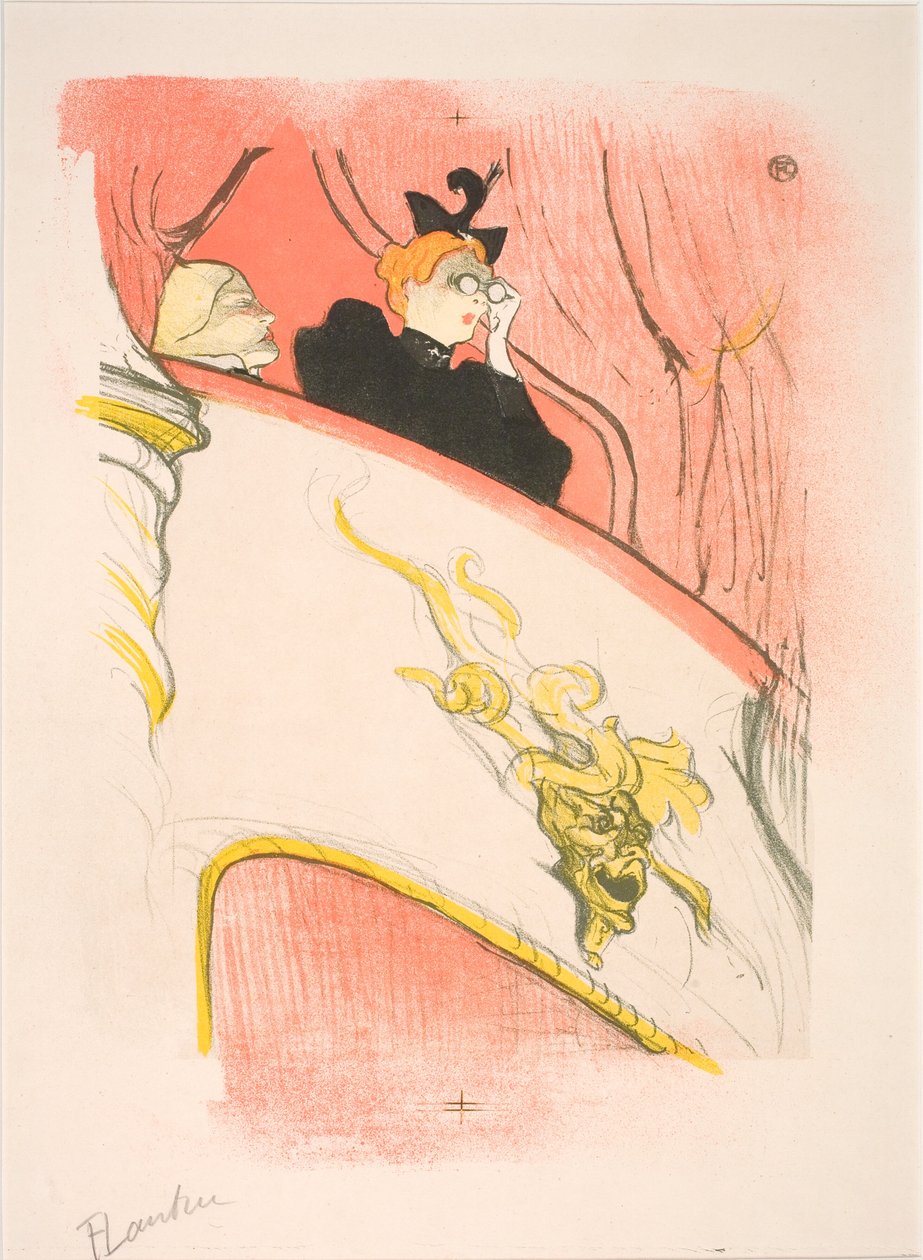 Majatalo kultaisen maskaronin kanssa tekijältä Henri de Toulouse-Lautrec
