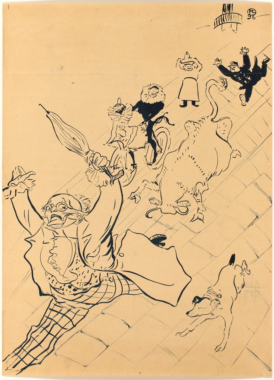 Vihainen lehmä tekijältä Henri de Toulouse-Lautrec