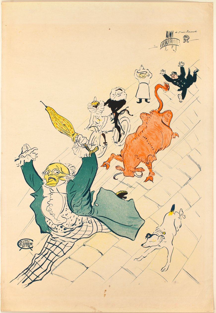 Vihainen lehmä tekijältä Henri de Toulouse-Lautrec