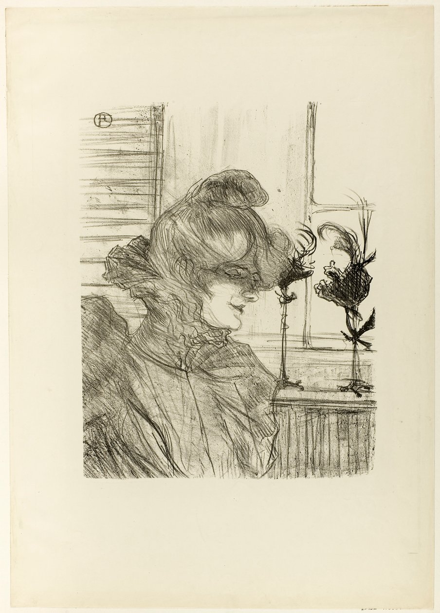 Le Margoin (Mademoiselle Louise Blouet) tekijältä Henri de Toulouse-Lautrec