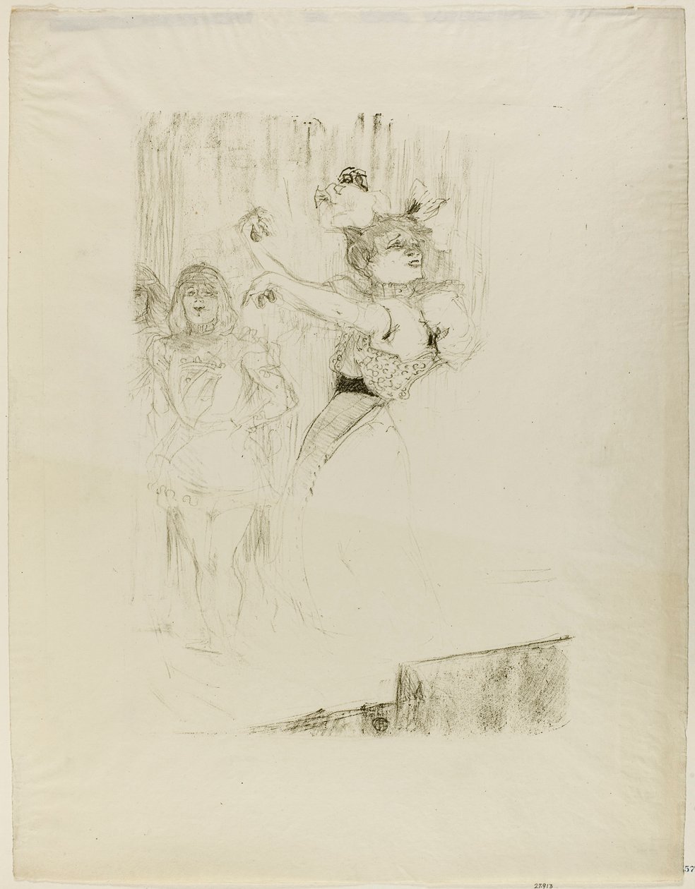 Lender Dancing the Bolero Chilpéricissä tekijältä Henri de Toulouse-Lautrec