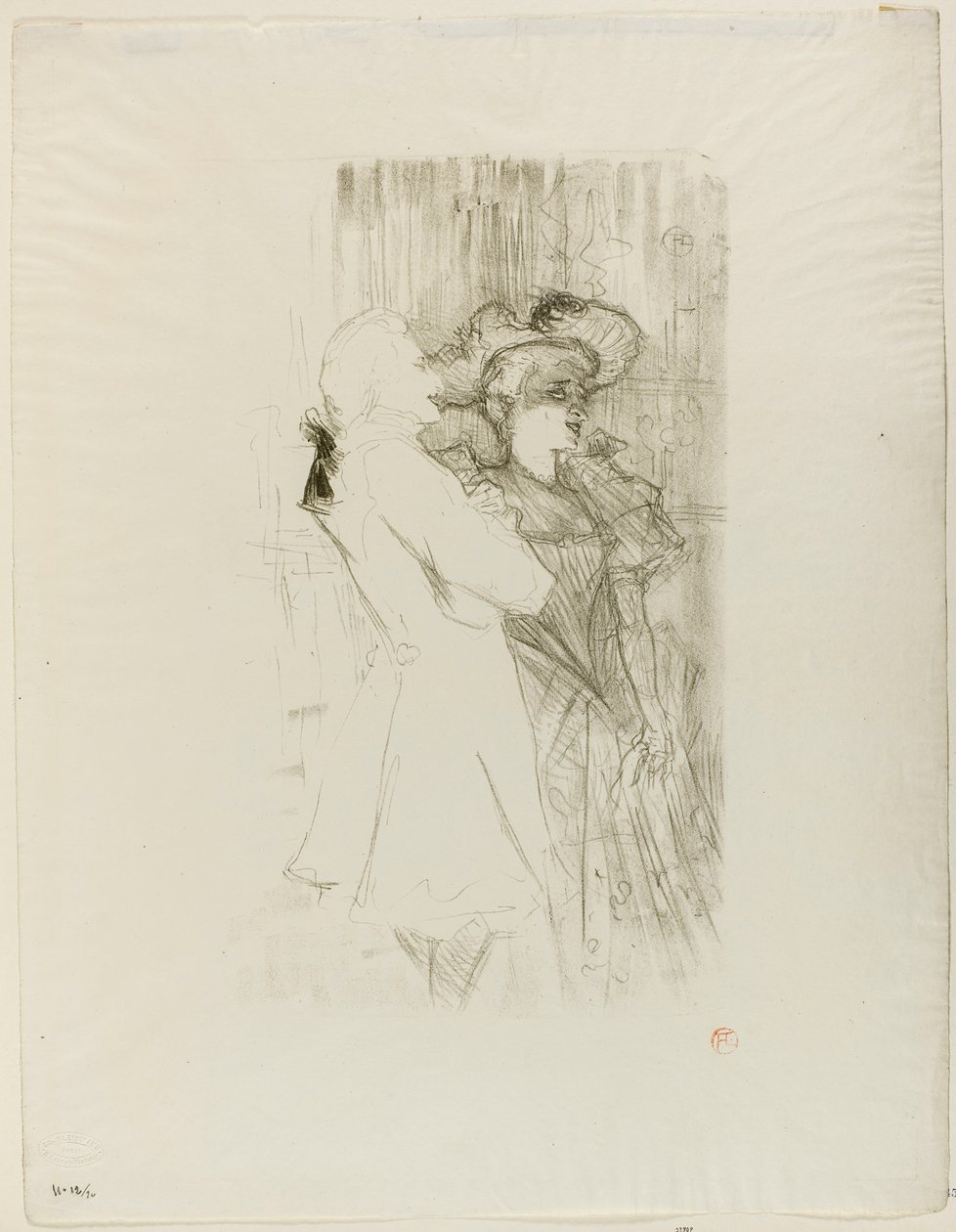 Lender ja Auguez La Chanson de Fortuniossa tekijältä Henri de Toulouse-Lautrec