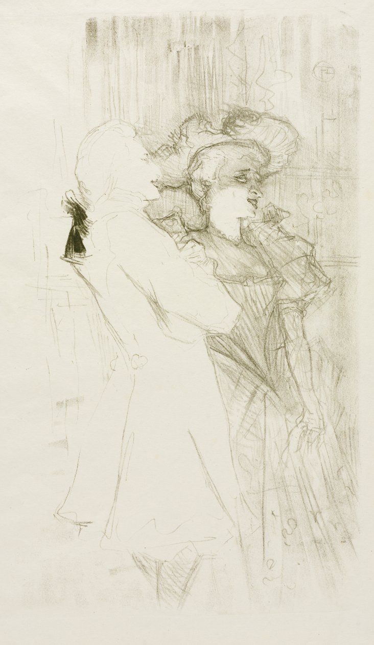 Lender ja Auguez elokuvassa The Song of Fortune tekijältä Henri de Toulouse-Lautrec